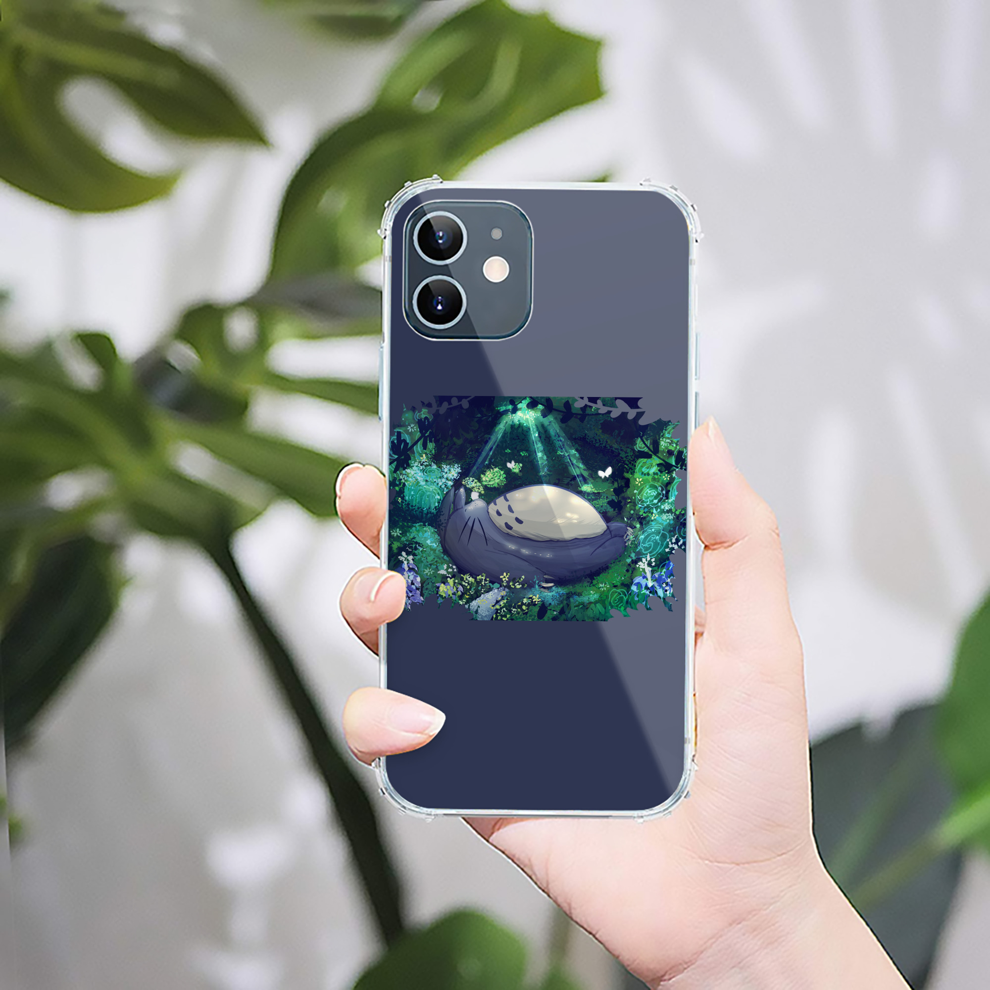 （画像用） となりのトトロ 草壁メイ 草壁サツキ My Neighbor Totoro Satsuki Kusakabe Mei Kusakabe 【iPhone 12シリーズ対応】透明スマホケース（クリアソフトケース）